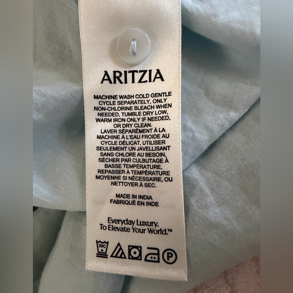 Aritzia blue midi dress sz Medium like new - Picture 3 of 10